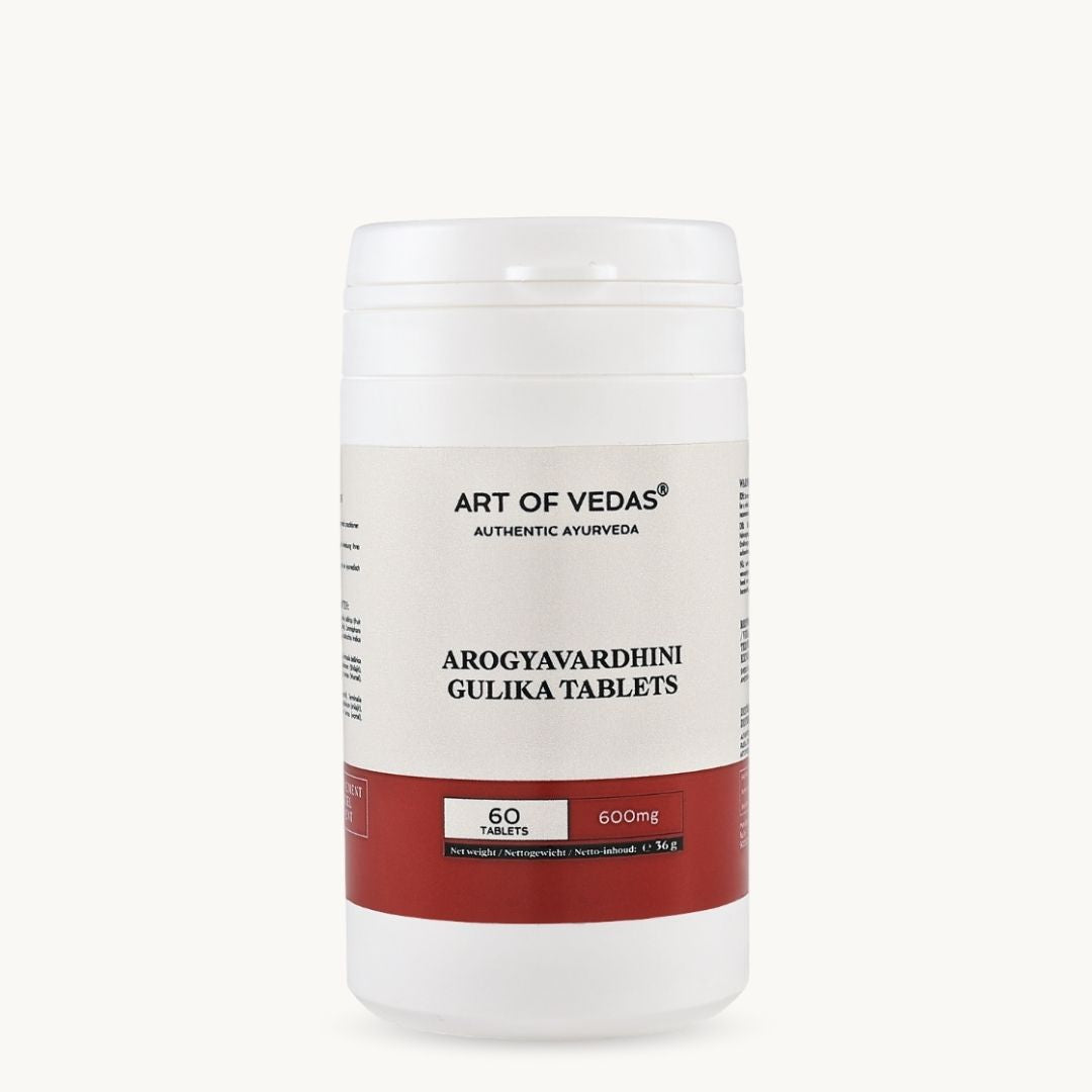 Art of Vedas Arogyavardhini Gulika Tablets - Ayurvedic Supplement for Liver and Digestive Health