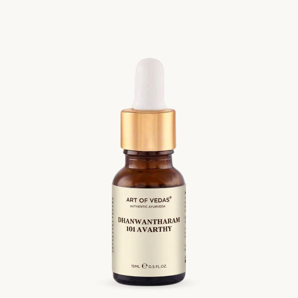 Art of Vedas Dhanwantharam 101 Avarthy 15ml, klassisches ayurvedisches Thailam, 101 Avarthy, traditionell für die Abhyanga verwendet
