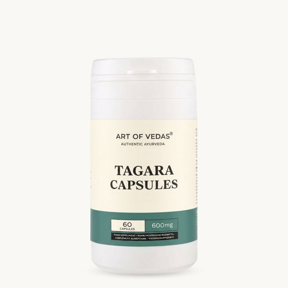 Art of Vedas, Tagara Capsules, ayurvedisches Nahrungsergänzungsmittel
