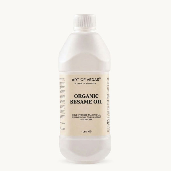 Art of Vedas Bio-Sesamöl, 1 Liter, reines Öl
